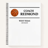 Basketbal coach spiraal Notitieboek (Voorkant)
