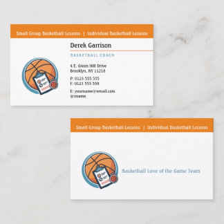 Basketbal Coach | Sport Trainer Visitekaartje
