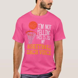 Basketbal Coach Stem Grappig Basketbal Coach Tshi T-shirt