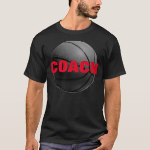 Basketbal Coach T-shirt - Zwart Rood T-shirt