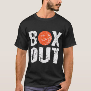 Basketbal Coach Tshirt Box Out Gezegde Nieuwigheid