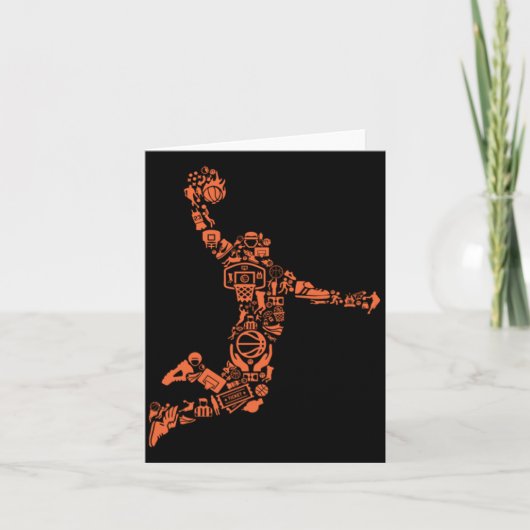 Basketbal Collage Kaart (Voorkant)