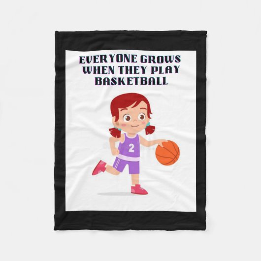 Basketbal Collecties 1 Fleece Deken (Voorkant)