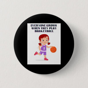 Basketbal Collecties 1 Ronde Button 5,7 Cm