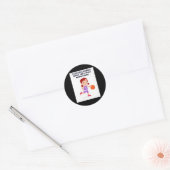 Basketbal Collecties 1 Ronde Sticker (Envelop)