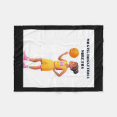 Basketbal Collecties 2 Fleece Deken (Voorkant (Horizontaal))
