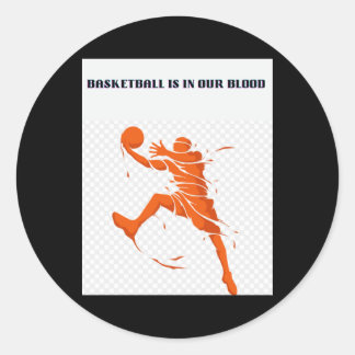 Basketbal Collecties 3 Ronde Sticker