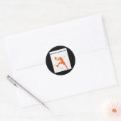 Basketbal Collecties 3 Ronde Sticker (Envelop)