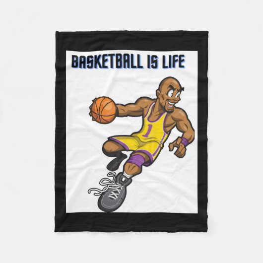 Basketbal Collecties Fleece Deken (Voorkant)