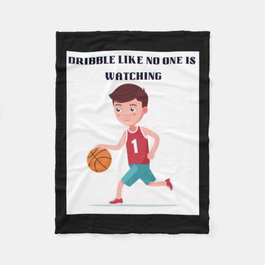 Basketbal Collecties Fleece Deken (Voorkant)