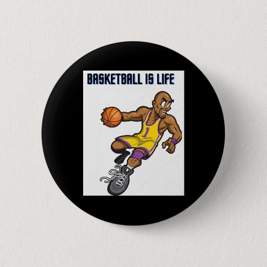 Basketbal Collecties Ronde Button 5,7 Cm (Voorkant)