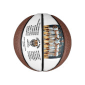 Basketbal Custom Team Foto, Spelers Namen & Logo (Verticaal)
