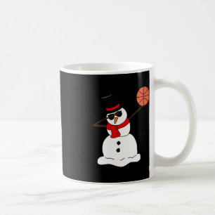 Basketbal Dabbing Sneeuwman Licht Kerstmis Basketb Koffiemok
