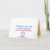 Basketbal Dank je kaarten (Achterkant)