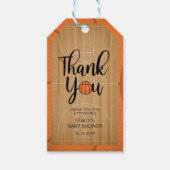  basketbal dank u cadeau Labels Cadeaulabel (Voorkant)
