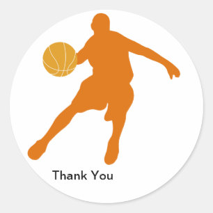 Basketbal Dank u Stickers