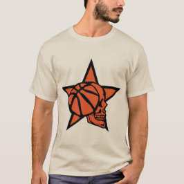 basketbal death profile skull sportlogo 40 t-shirt