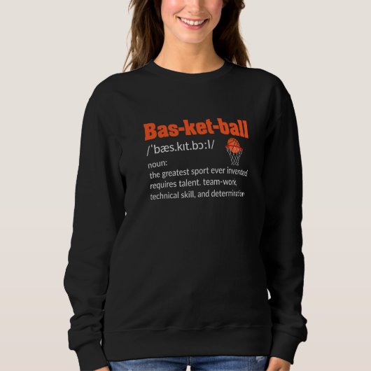 Basketbal Definitie Trui (Voorkant)