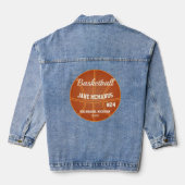 Basketbal Denim Jas Denim Jacket (Achterkant)
