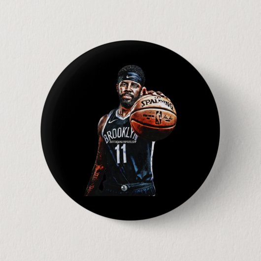 Basketbal Design Ronde Button 5,7 Cm (Voorkant)