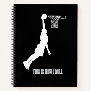 Basketbal Dit Is Hoe Ik Rol Jongeren Kinderen Jong Notitieboek