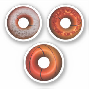 Basketbal Donuts Sticker
