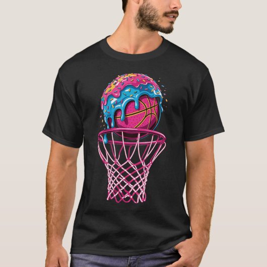 Basketbal Drip Boys Strooigoed Ijs Druppelend T-shirt (Voorkant)