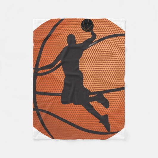 Basketbal dunk fleece deken (Voorkant)