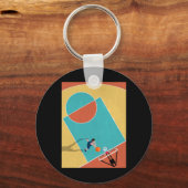 Basketbal Dunks 1 Sleutelhanger (Voorkant)