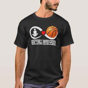 Basketbal en yoga mama yoga Moeder yoga Moeder bas T-shirt