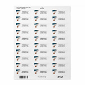 Basketbal Etiket (Full Sheet)