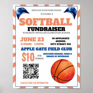 Basketbal Event Fundraiser School Church Coach Poster