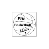 Basketbal Event Handstempel Rubberstempel (Afrduk)