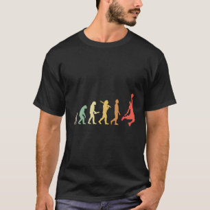 Basketbal evolutie voor basketbalspelers t-shirt