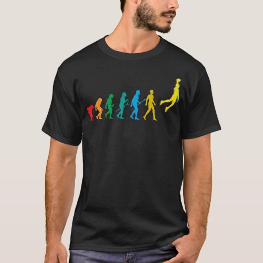 Basketbal Evolution Grappig Cadeau voor Basketbal  T-shirt (Voorkant)