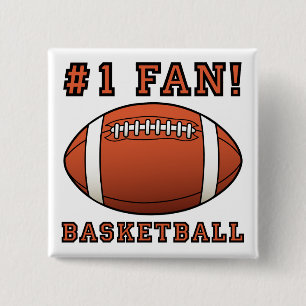 Basketbal Fan Niet Grappig Knop Speldje