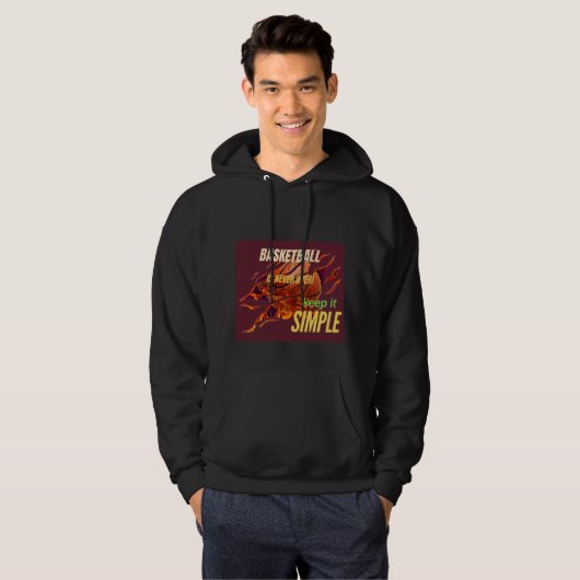 Basketbal favoriet hoodie (Voorkant volledig)