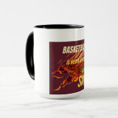 Basketbal favoriet mok (Voorkant links)