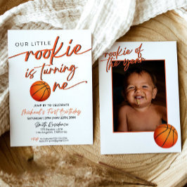 Basketbal Feest Uitnodiging Basketbal Eerste Jaar