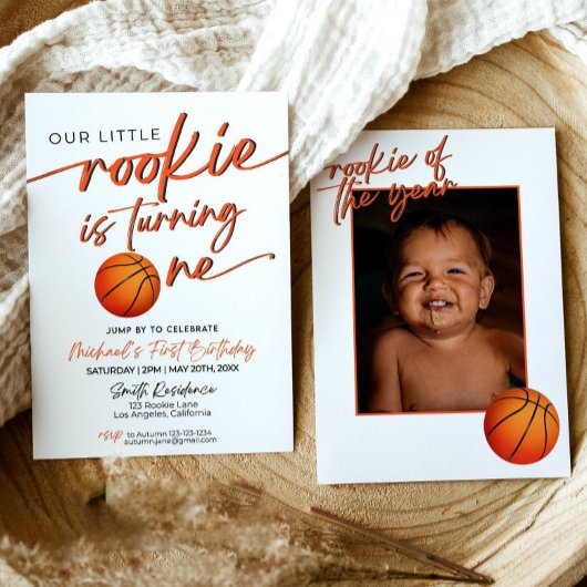 Basketbal Feest Uitnodiging Basketbal Eerste Jaar