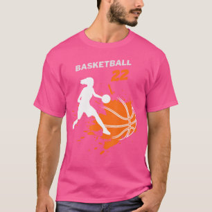 Basketbal Fever Vrouwen Basketbal Team Nummer 22 T-shirt