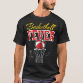 Basketbal Fever Vrouwen Basketbal Zip T-shirt (Voorkant)