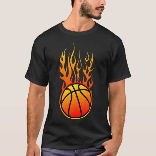 basketbal flamme flame logo 3110_A T-shirt (Voorkant)