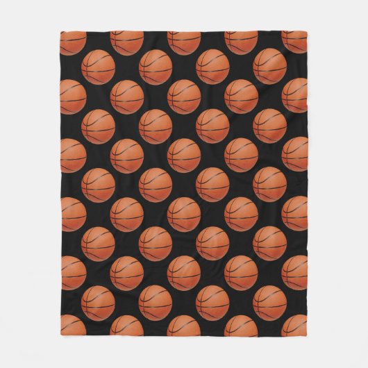 Basketbal Fleece Deken (Voorkant)