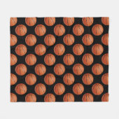 Basketbal Fleece Deken (Voorkant (Horizontaal))