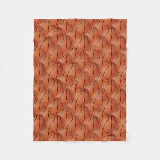 Basketbal Fleece Deken (Voorkant)