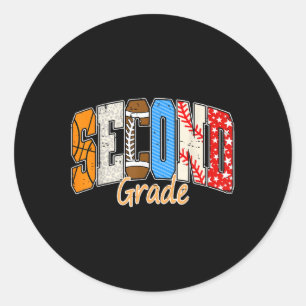 Basketbal Football terug naar school tweede Ronde Sticker