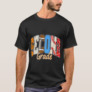 Basketbal Football terug naar school tweede T-shirt