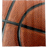 Basketbal Foto Close Up Douchegordijn (Voorkant)