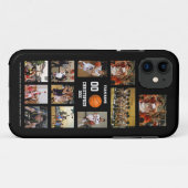 Basketbal Fotocollage Zwart Case-Mate iPhone Case (Achterkant (horizontaal))